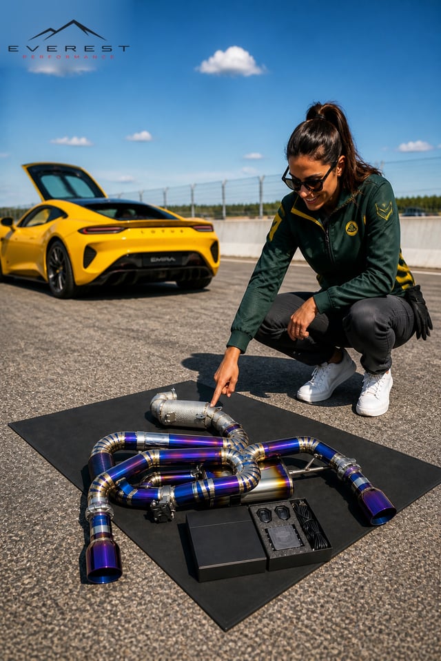 Titanium Full Exhaust for Lotus EMIRA 2021-2022 SS304 Header Downpipe Valvetronic Catback Exhaust System