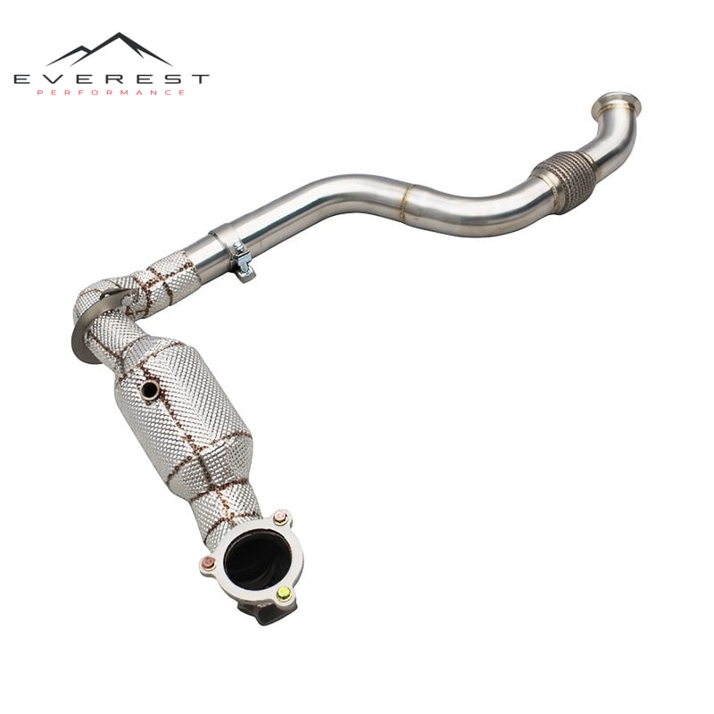 Stainless Steel Exhaust Pipe for Mercedes-Benz A180/A200/A260 W176 1.6T/2.0T 2013-2016 High Flow Catted Downpipe