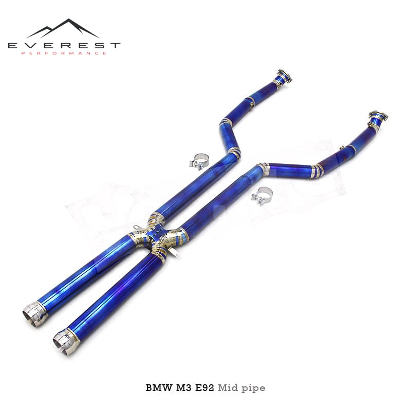 Titanium Lightweight Midpipe X Pipe Exhaust for BMW E90 M3 E92 E93 4.0L 2007-2013 Sport Car Exhaust System