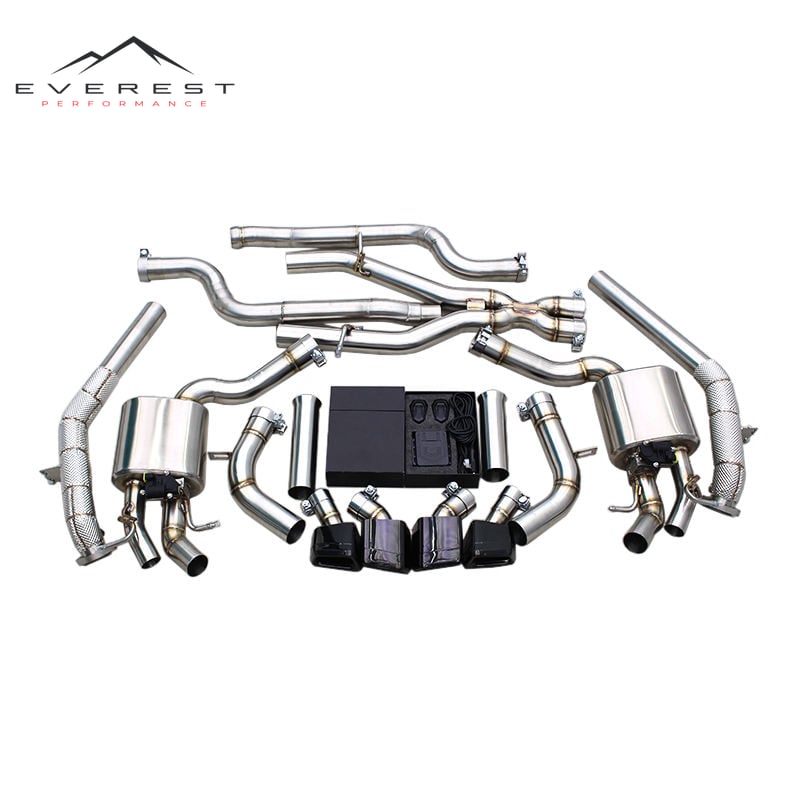 Full Exhaust System for Mercedes-Benz CLS550 V8 4.7L 2010-2016 Valvetronic Catback Free Flow Downpipe