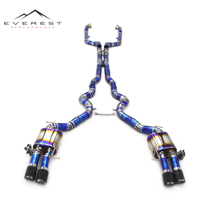 Catback Exhaust for BMW M5 F10/F15 4.4TT 2012-2016 Titanium Muffler Exhaust Pipe With Quad Exhaust Tips