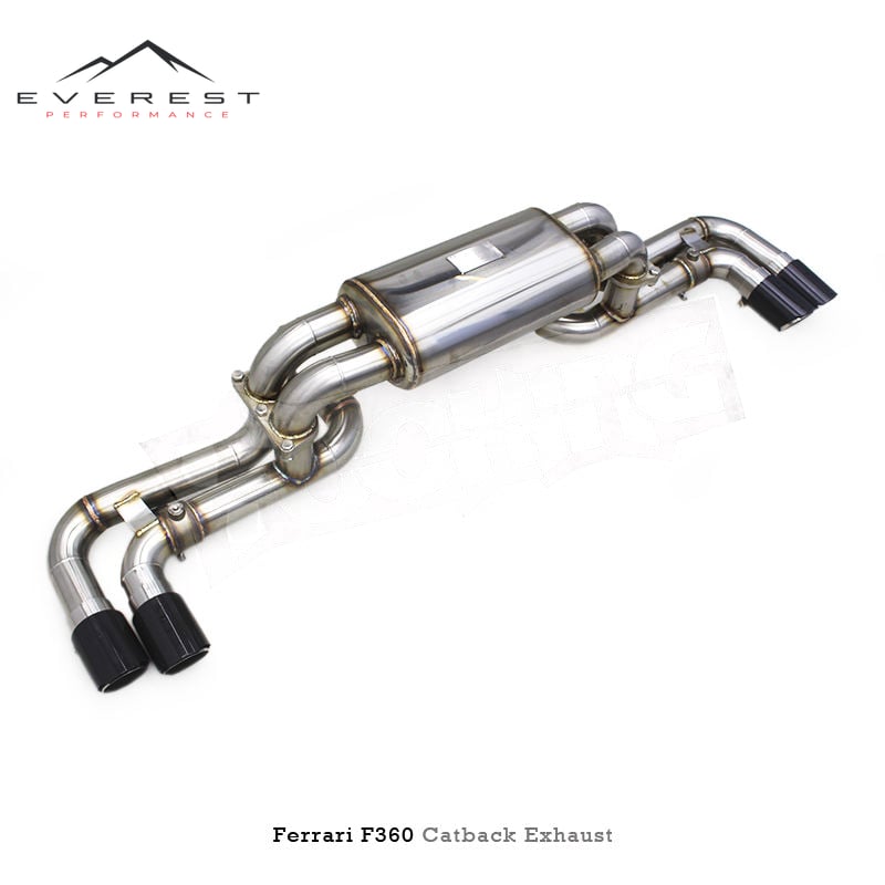 Custom Catback Muffler for Ferrari 360 F360 3.6 2003-2005 Performance Stainless Steel Pipes Valved Sport Exhaust System