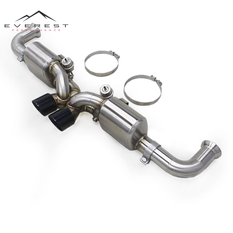Stainless Steel Brushed Catback for Porsche 911 991.1/991.2 GT3 2010-2019 Muffler Vacuum Valve Exhaust Pipes