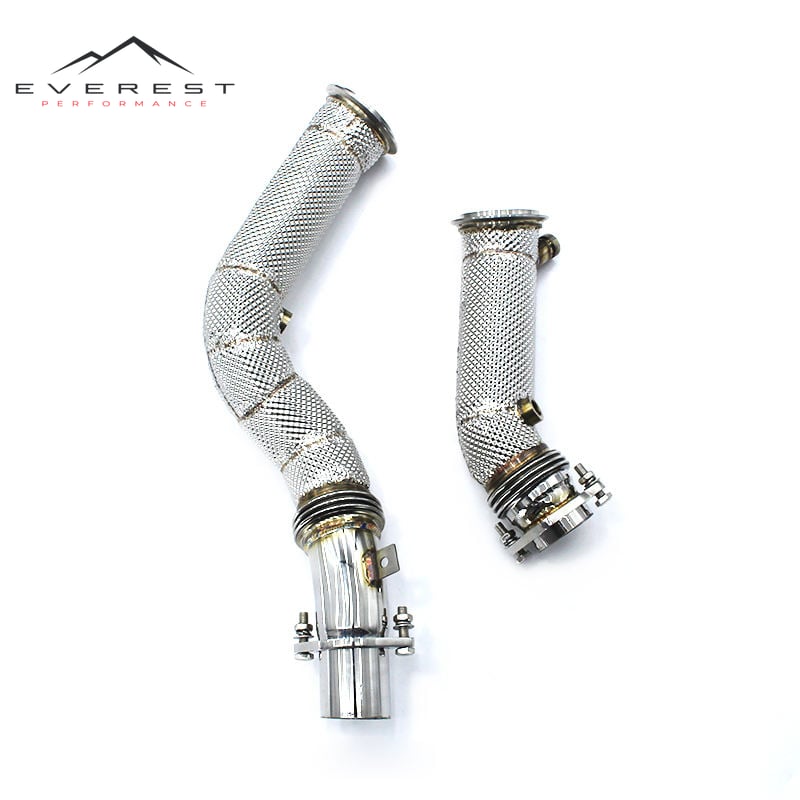 Stainless Steel Downpipe With Heat Shield for BMW M2C/M2 Competition F87 3.0T 2023 Straight Front Tube