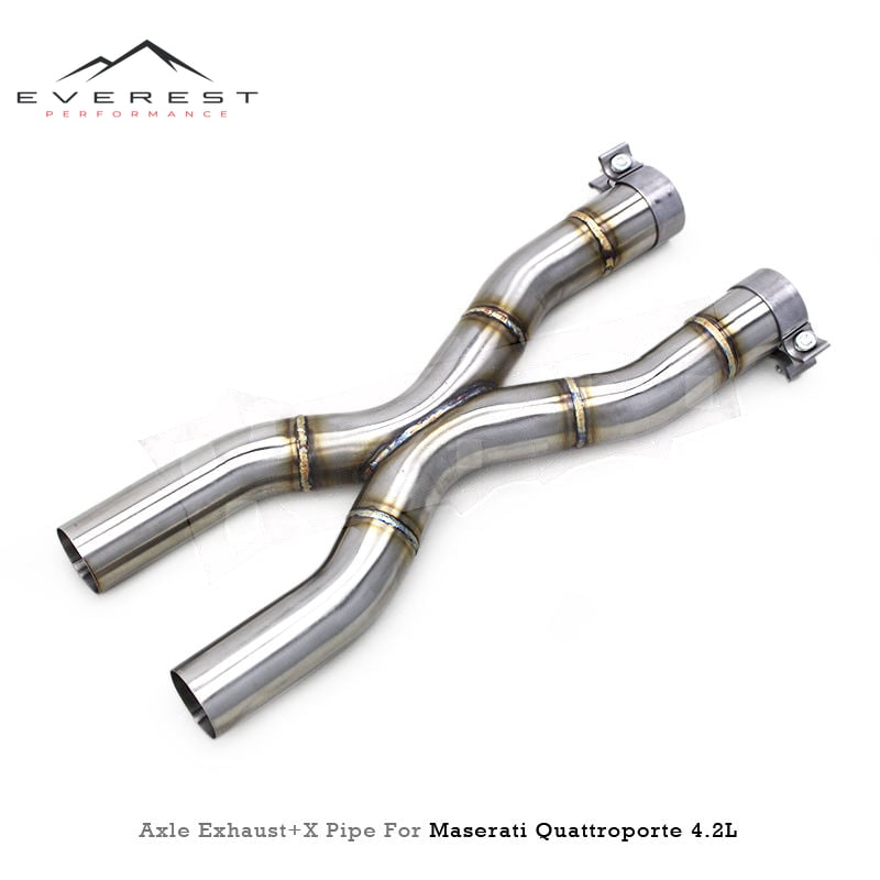 Racing SS304 Valvetronic Catback Exhaust Pipes System for Maserati Quattroporte 4.2L 2004-2011 With Valved Muffler Exhaust