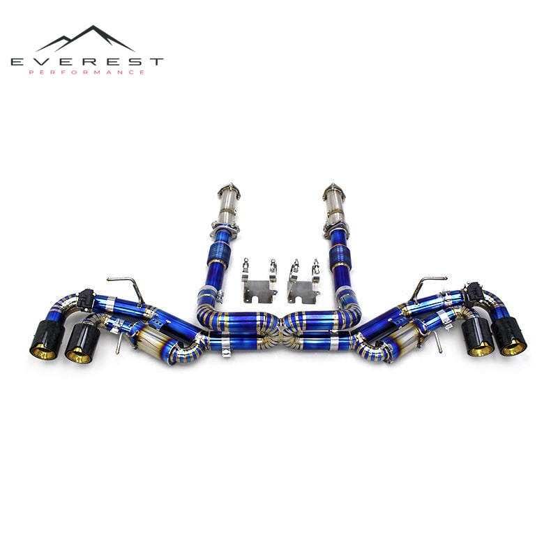 Custom Titanium Pipes Muffler Exhaust System for Chevrolet Corvette C8 2019-2025 Tuning Racing Car Valvetronic Catback Exhaust