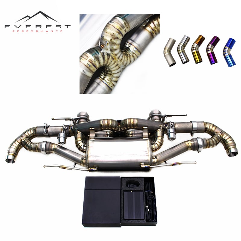 Titanium Lightweight Axle Back for Aston Martin Rapide S 560CV V12 6.0L 2013-2018 Enhanced Active X Pipe Sound Catback