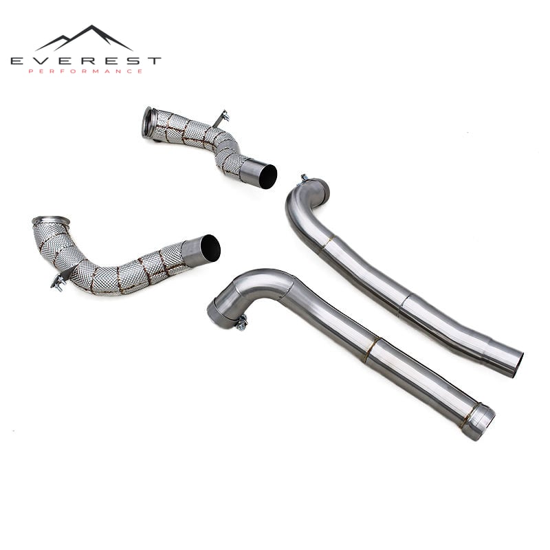Free Flow Downpipe for Mercedes-Benz AMG GT/GTS 4.0T 2014-2023 Sport Cara Stainless Steel Pipe Exhaust Header System