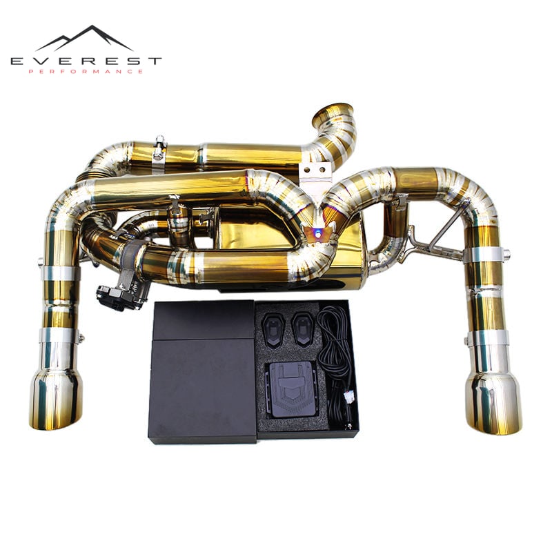 Catback Exhaust for Lotus EMIRA 2.0T 2021-2022 Active Sound Titanium Golden Pipe Valvetronic Axle Back