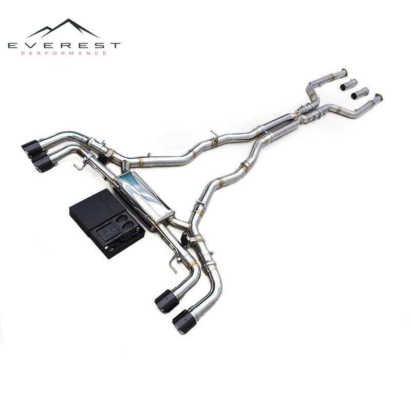 Valved Catback Exhaust for BMW X5M/X6M F95/F96 4.4TT 2020-2024 Stainless Steel Exhaust Pipe With Remote Controller System