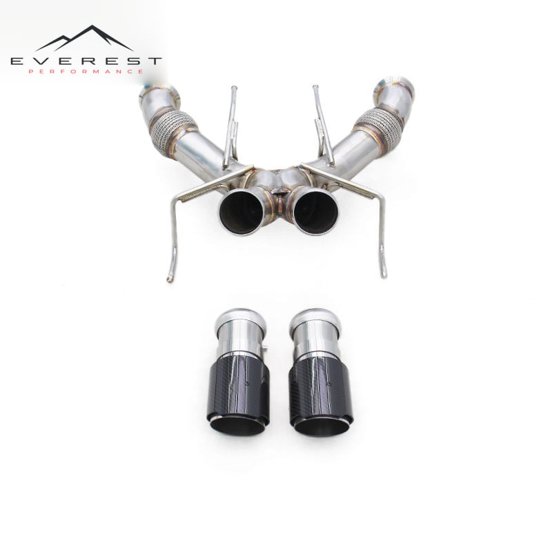 Stainless Steel Axle Back Pipe for Mclaren 750S 4.0T 2020-2025 Custom Non-Valved Rear Muffler Enhanced Sound