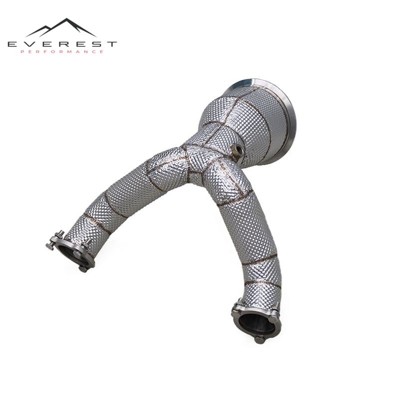 Downpipe Exhaust Pipes for Audi S4/S5 B9.5 3.0T 2019-2023 Stainless Steel Free Flow Header