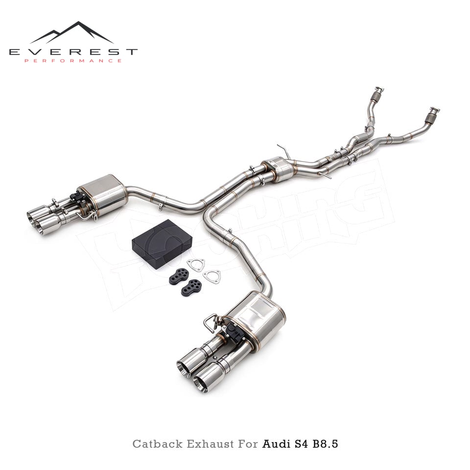 Catback Exhaust Pipes for Audi S4/S5 B8 B8.5 3.0T 2013-2019 SUS304 System Valvetronic Muffler