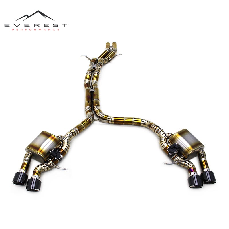 Racing Titanium Exhaust Catback System for Porsche Macan 3.0T 2014-2023 Supersport Valvetronic Muffler Exhaust System Remote