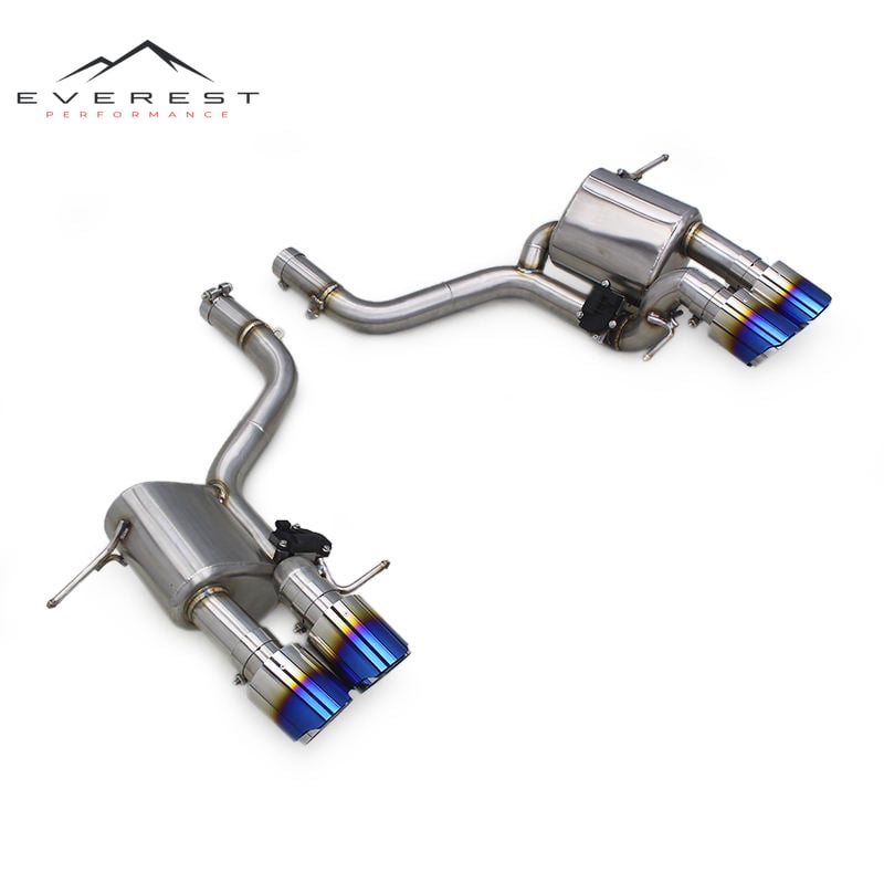 Stainless Steel Exhaust Pipes for Maserati Gran Turismo/GT 4.2/4.7 2007-2021 Axle Back Valvetronic Burnt Blue Tips