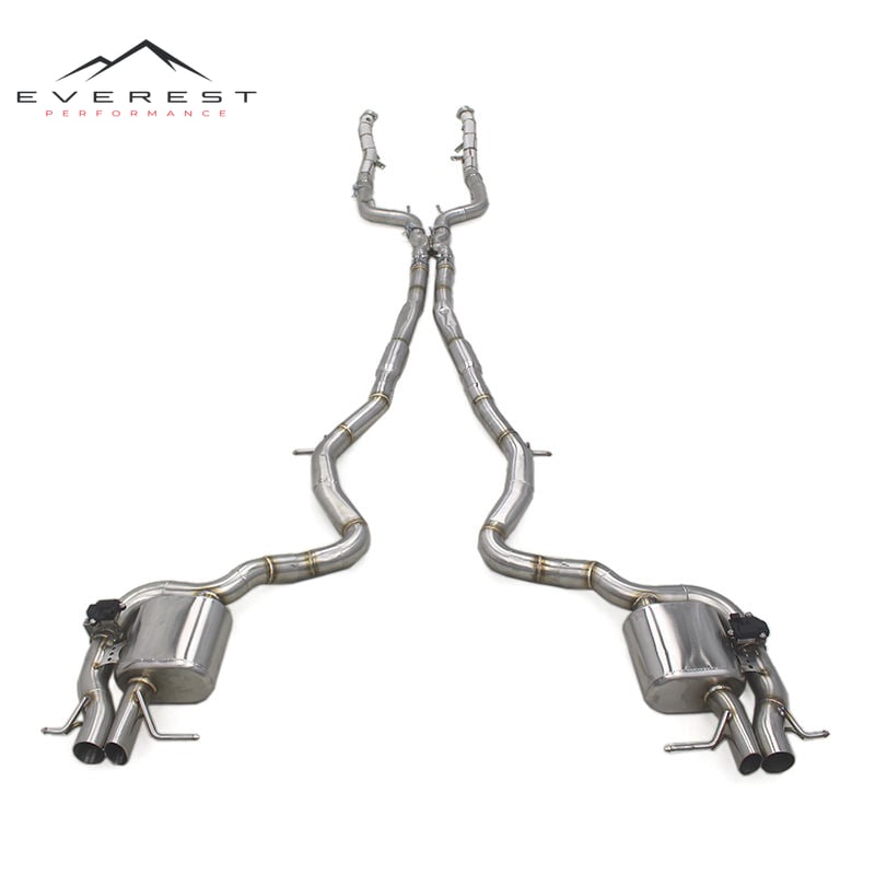 Exhaust System Downpipe for Mercedes-Benz S500/S550 W222 4.7T/5.5T 2014-2019 Escape Stainless Steel Catback Exhaust Muffler