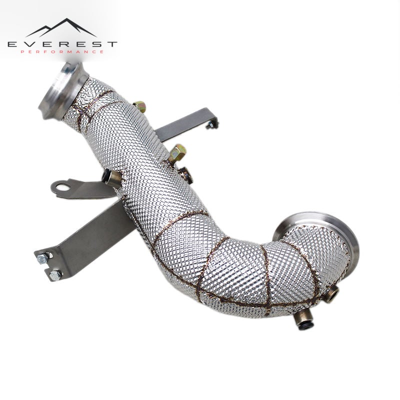 SS304 Exhaust Downpipe for Lotus Emira 2.0T 2021-2022 Performance With Heat Shield High Flow Front Pipe