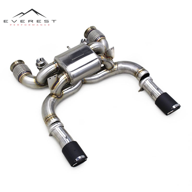 SS304 Exhaust Pipe System for Mclaren 720S 4.0 2017-2019 High Quality Axle Back Muffler Vacuum Catback Exhaust