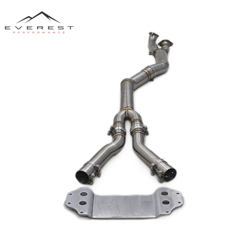 Exhaust Pipes System for BMW M3 G80/G82 3.0T 2021-2024 Performance Exhaust Single Mid Pipe With Brace T304 Mid Pipe