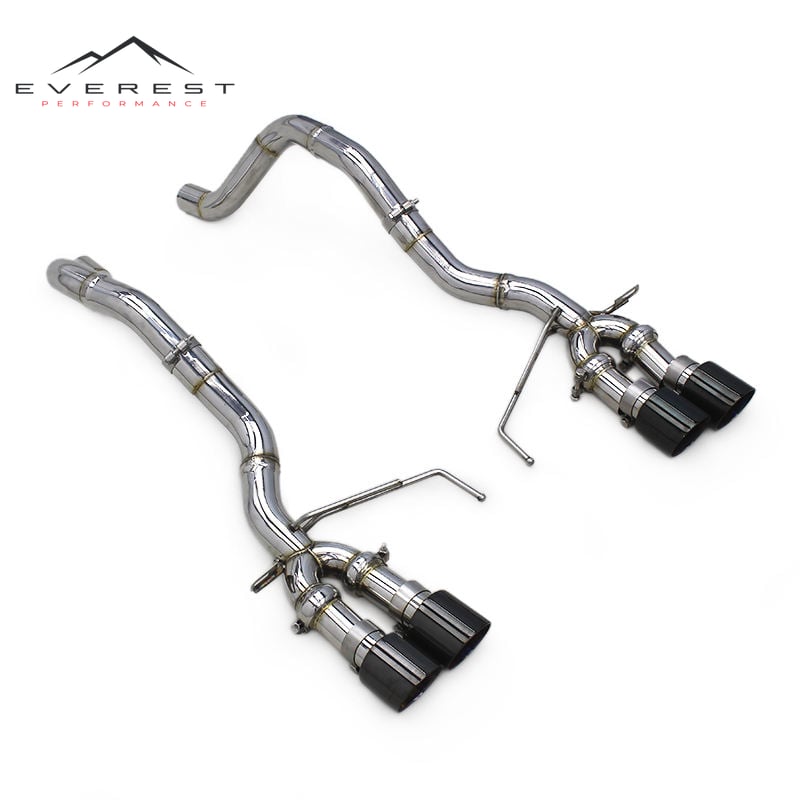 Custom Rear Exhaust Muffler Pipes for Chevrolet Corvette C7 6.2L 2014-2019 SS304 Straight Street Car Exhaust System Escape