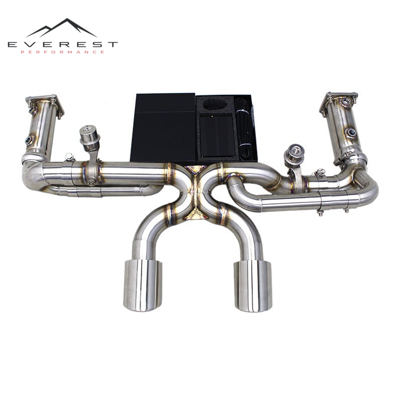 Valved Catback Exhaust Pipe for Porsche 911 991 991.2 Carrera 3.0T 2016-2018 SS 304 Exhaust Muffler Upgrades GT3 Exhaust
