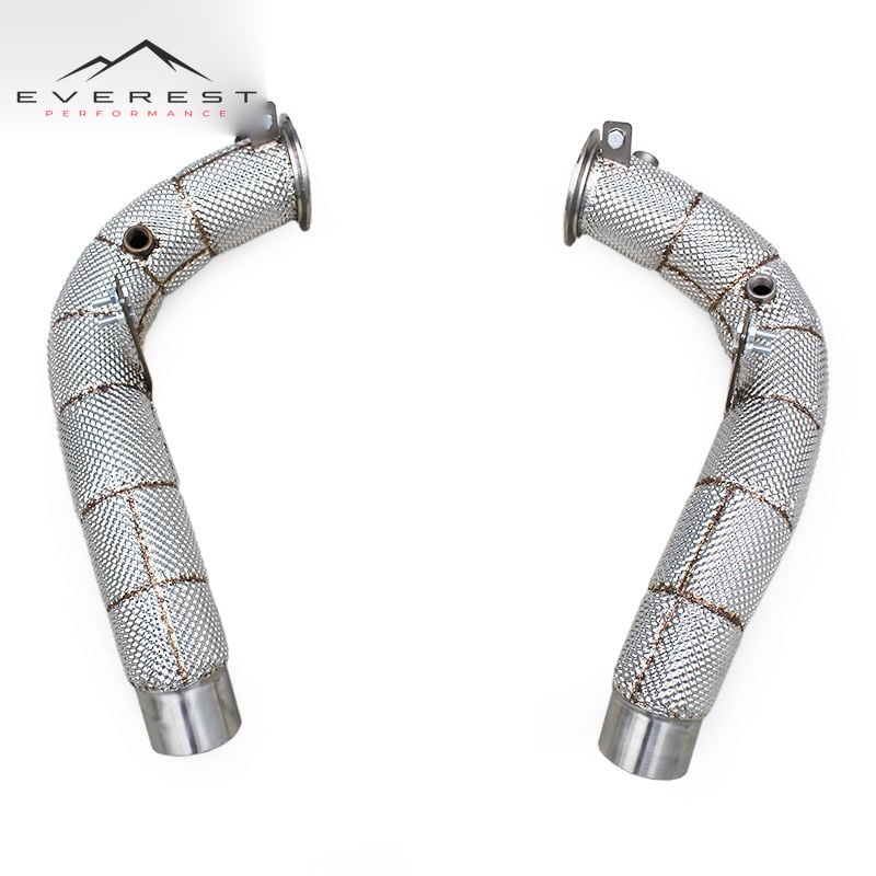 Race Sport Straight Exhaust Downpipe for BMW M5/M6 F06/F10/F12 2012-2016 Free Flow Exhaust Pipe System