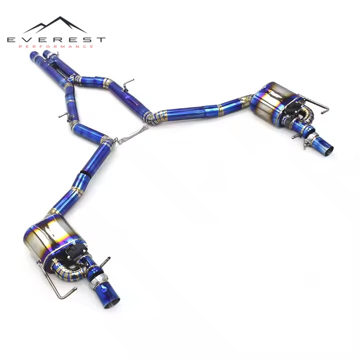 Titanium Catback Exhaust Pipes for Mercedes-Benz E63/E63S W212 AMG (2007-2016)