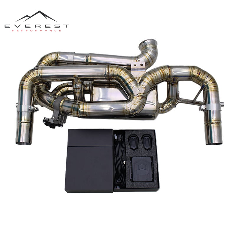 Custom Rear Muffler for Lotus EMIRA 2.0T 2021-2022 Active Sound Titanium Pipes Valvetronic Exhaust System with Remote Control