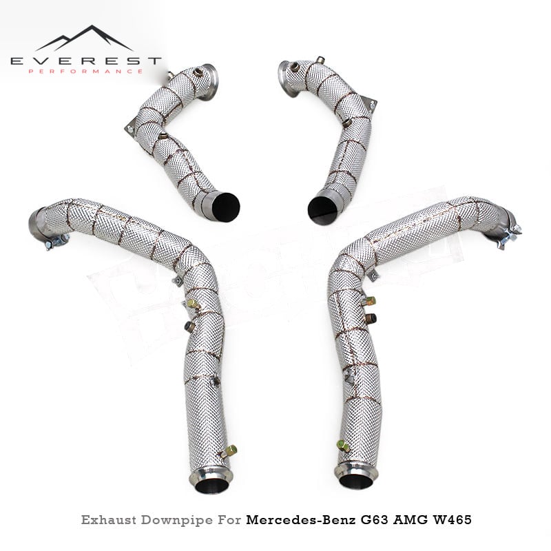 Custom Street Car Downpipe for Mercedes-Benz G63 AMG W465 4.0T 2024-2025 Performance Car Free Flow Pipe Exhaust Header with OPF