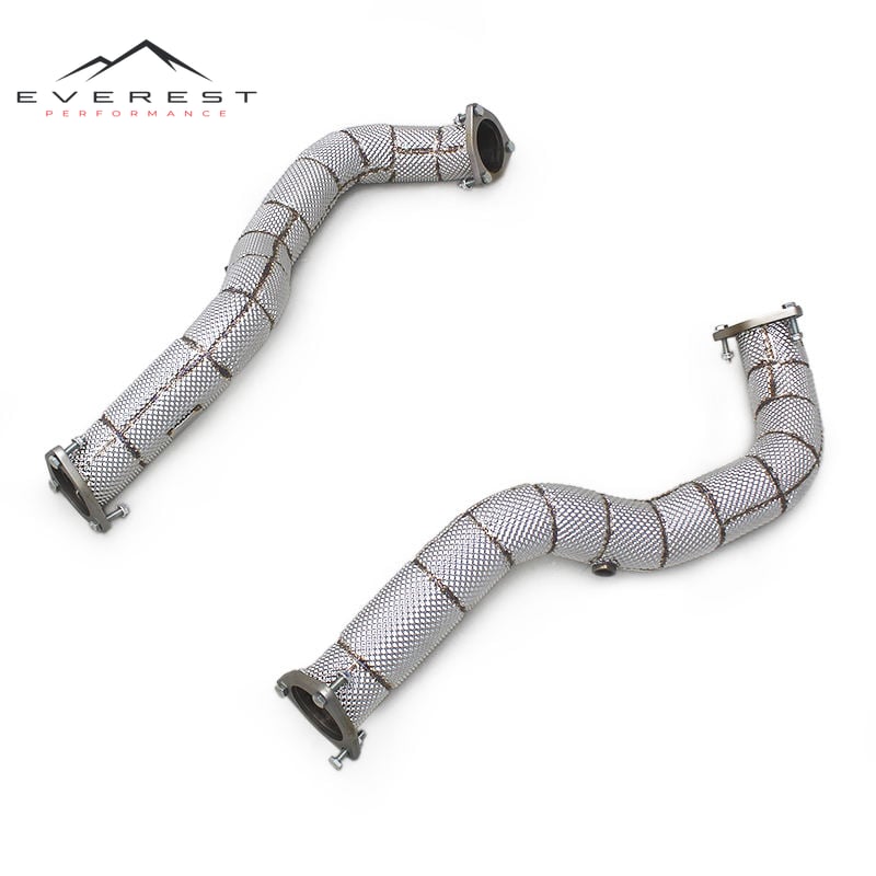 Custom Header Downpipe for Porsche 718 Cayman GT4 RS 4.0L 2023-2024 Street Car Stainless Steel Free Flow Pipe Exhaust Muffler