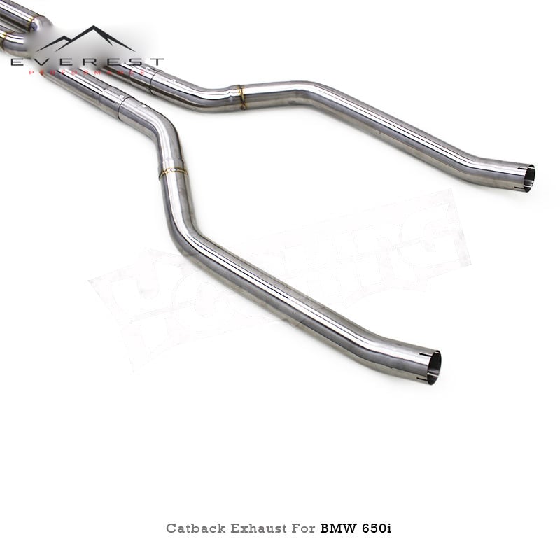 Stainless Steel Performance Catback Vacuum Valve Muffler Exhaust Pipe for BMW 650/650i F06 F12 F13 4.0T 2011-2017