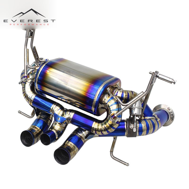 Direct-fit Titanium Valved Exhaust for Lamborghini Aventador LP740/LP740S 6.5L 2017-2018 Supersport Rear Muffler Section