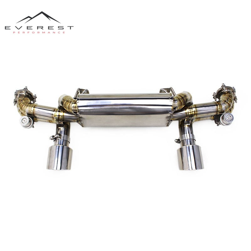 Titanium Catback Pipe for Porsche 718 Cayman GT4 4.0L 2020-2022 Muffler Exhaust Pipe With Valve Control System
