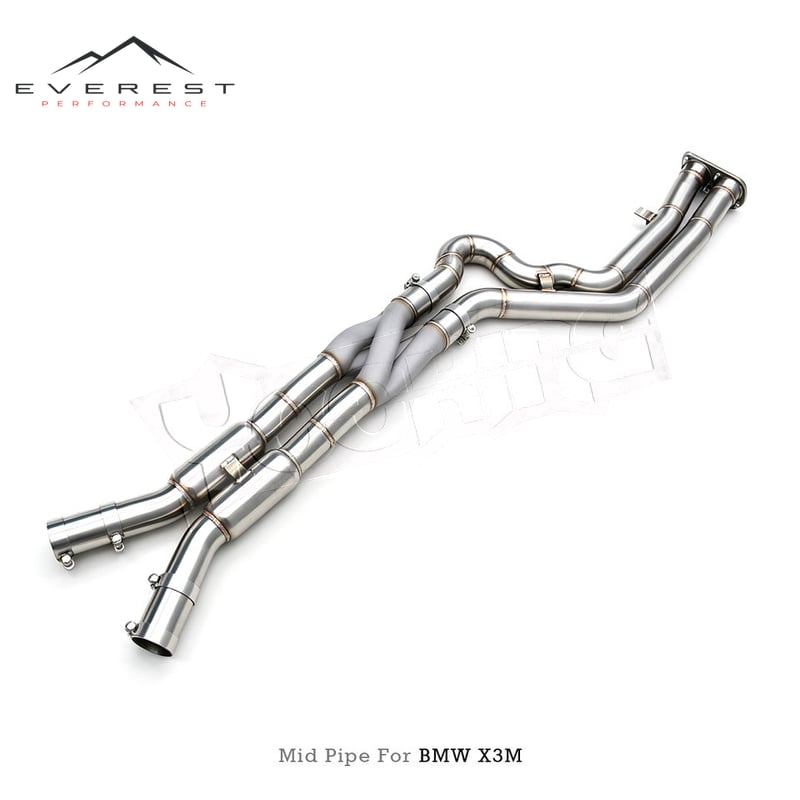 Resonated Mid Pipe for BMW X3M/X4M F97/F98 3.0T 2019-2023 2.75inch Z Pipe Race Pipes Equal Length Mid Pipe