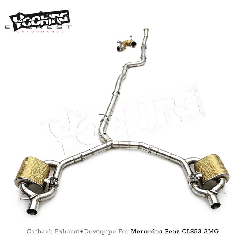 Stainless Steel Catback Exhaust System for for Mercedes-Benz CLS53 AMG 3.0T 2020-2024 Valve Exhaust Muffler Pipe