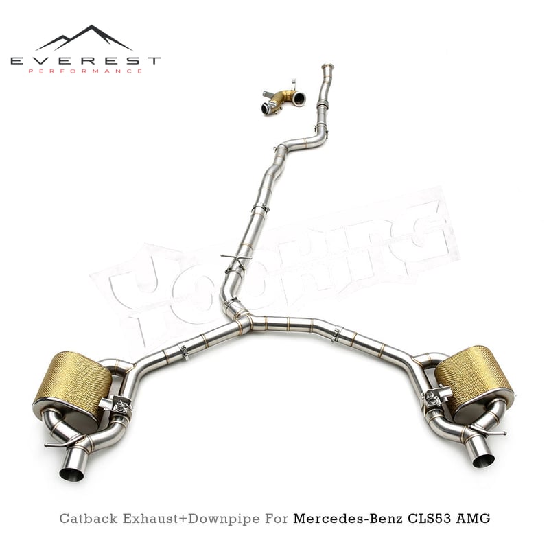 Stainless Steel Catback Exhaust System for for Mercedes-Benz CLS53 AMG 3.0T 2020-2024 Valve Exhaust Muffler Pipe