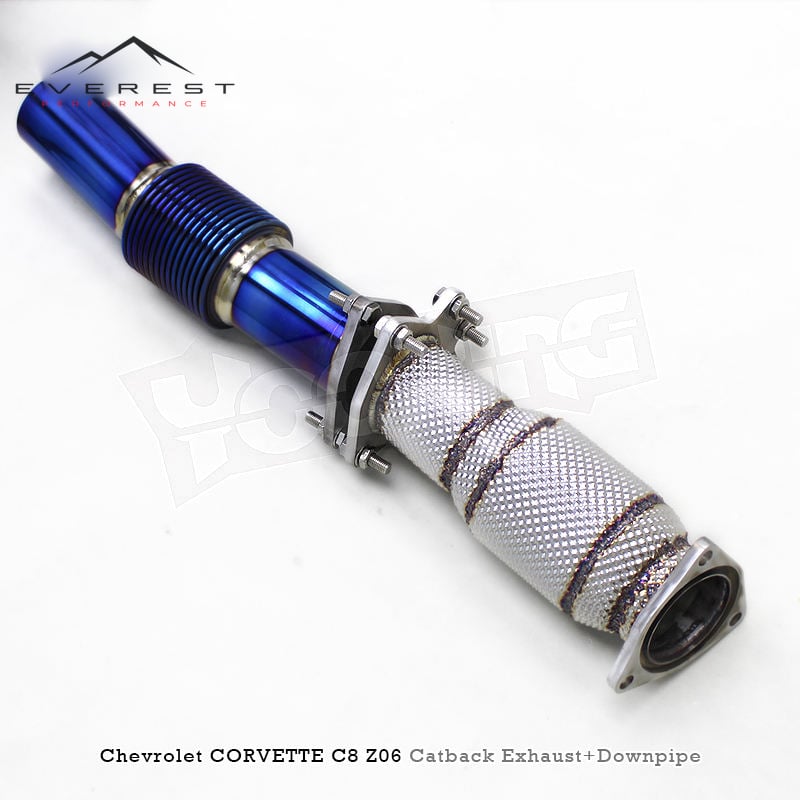 Auto Performance Downpipe Exhaust Catback for Chevrolet Corvette C8 Z06 2019-2024 Exhaust Catted Header Valve Exhaust System