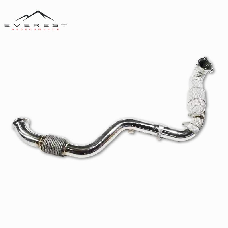 Exhaust Catted Downpipe for Benz W176 A250 2.0T 2014-2018 Stainless Steel Exhaust Pipe High Performance Automobile