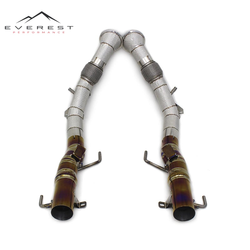 Performance Full Exhaust System for Ferrari SF90 3.9T V8 2019-2023 Titanium Straight Catback With Downpipe
