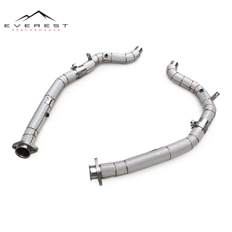 Stainless Steel Exhaust Pipes for Land Rover Range Rover V8 5.0T 2009-2017 Free Flow Downpipe With Heat Shield