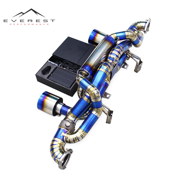 Titanium Catback Exhaust System for Porsche 718 Cayman GT4 RS 4.0L 2022-2025 Including Vacuum Valve