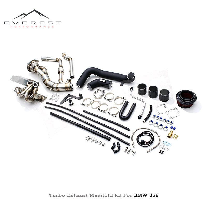 Custom SUS304 Pipes Header Manifold Exhaust Downpipe for BMW M2 M3 M4 X3M X4M G80 G82 G87 S58 3.0T Exhaust Intake Turbo Kit