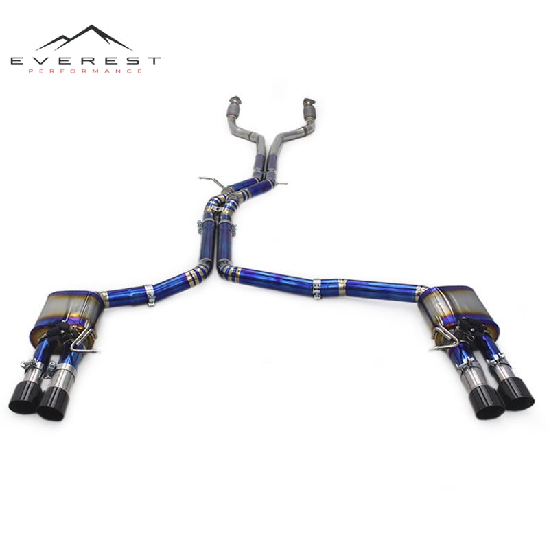 Titanium Exhaust Pipe System for Audi S6/S7 C7 4.0T 2013-2018 Racing Escape Car Catback Exhaust Valve Control Pipes