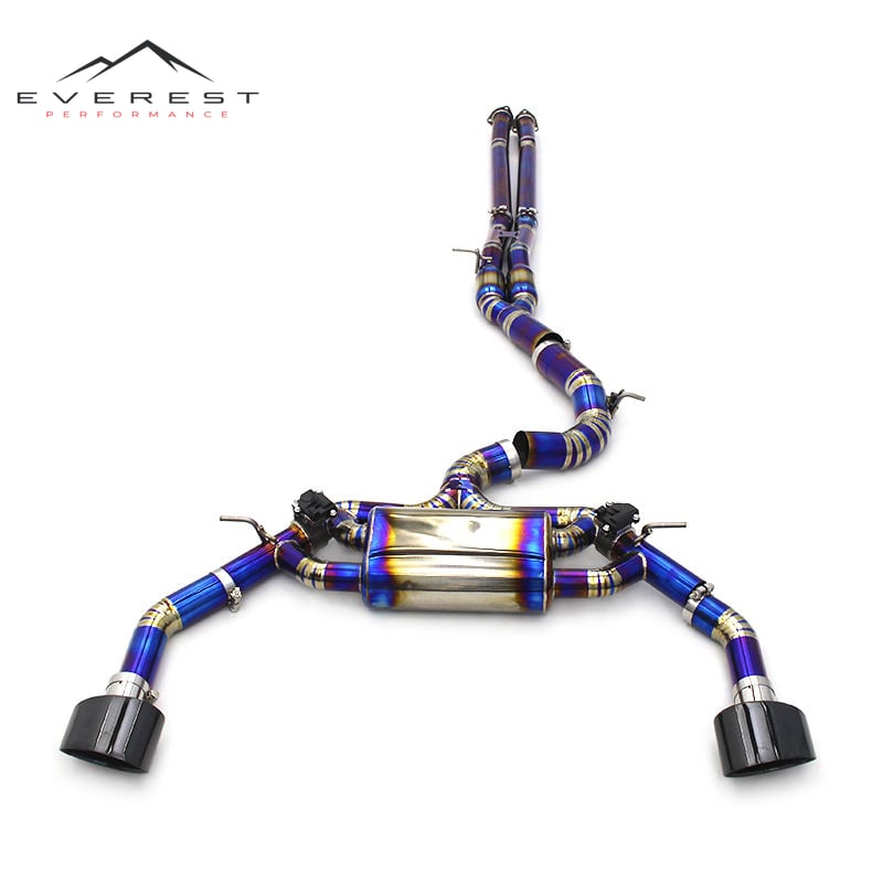 Titanium Catback Exhaust for Audi RS3/TTRS 2.5T 2017-2023 with Valves Escape Exhaust System Exhaust Pipe with Four Muffler