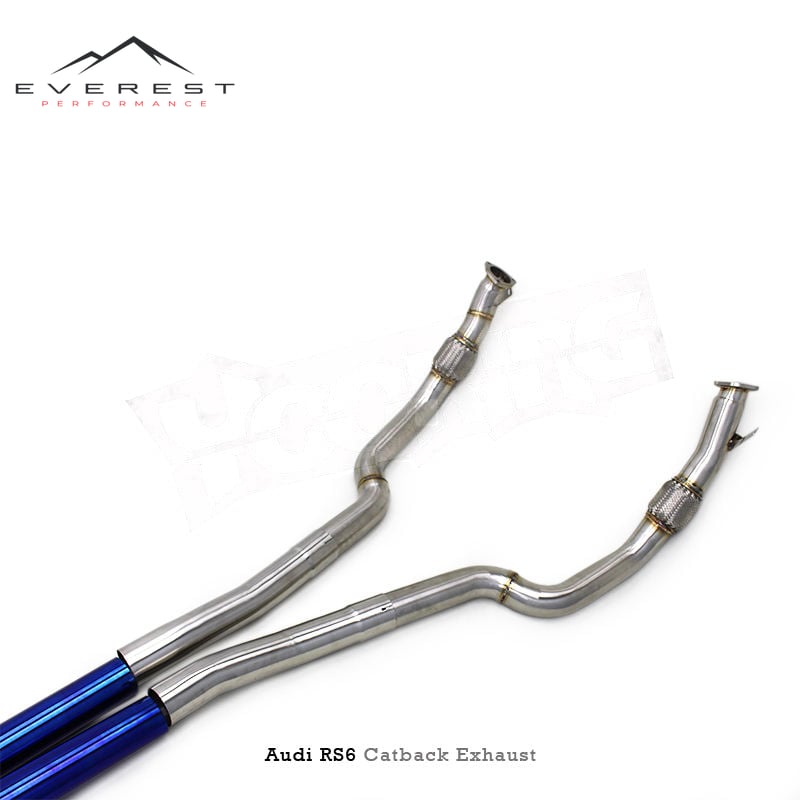 Titanium Exhaust Pipe System for AUDI RS6/RS7 C8 4.0T 2019-2024 High-quality Racing Electronic Valve Catback Exhaust