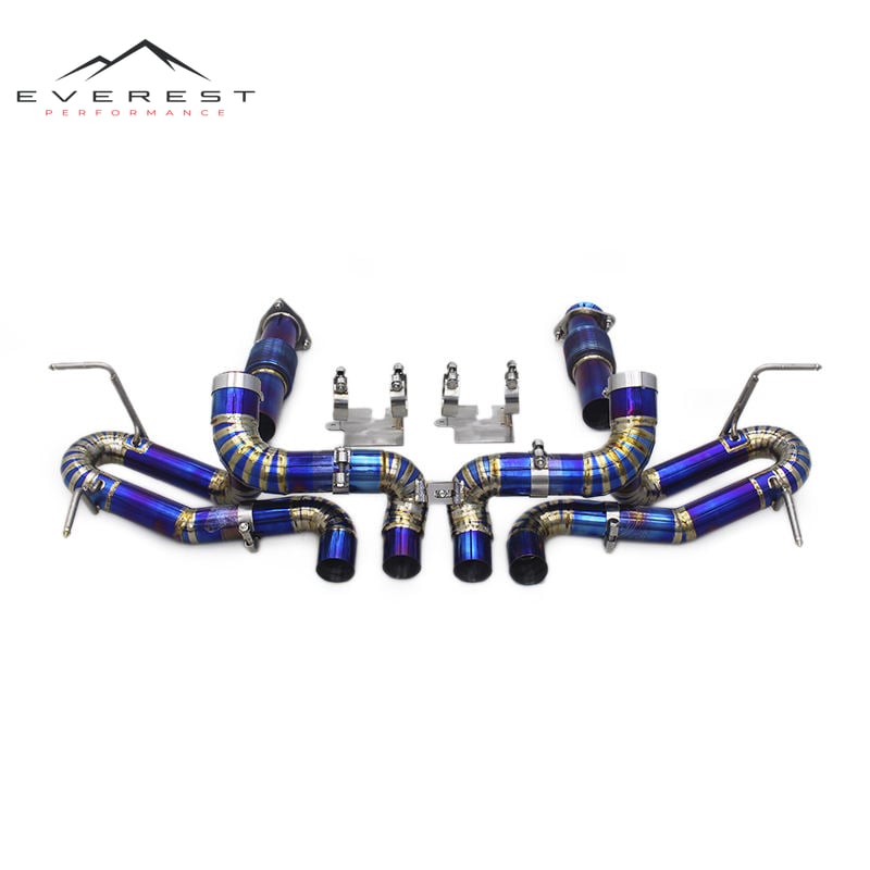 Valvetronic Exhaust for Chevrolet Corvette C8 Z06 2019-2023 Titanium Muffler Catback Downpipe Car Sound Exhaust Pipe