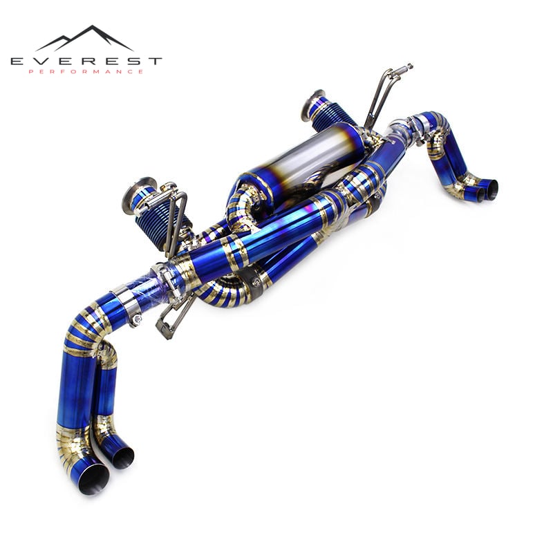 Exhaust Pipe System Muffler for Audi R8 V8/V10 4.2L/5.2L 2008-2016 Racing Titanium Alloy Catback Exhaust Pipes