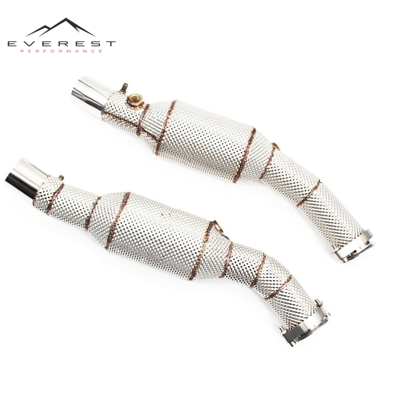 High Flow Exhaust Catalytic Converter Downpipe for Ferrari 360/F360 3.6 2003-2005 304 Stainless Steel Pipes Car Exhaust Downpipe