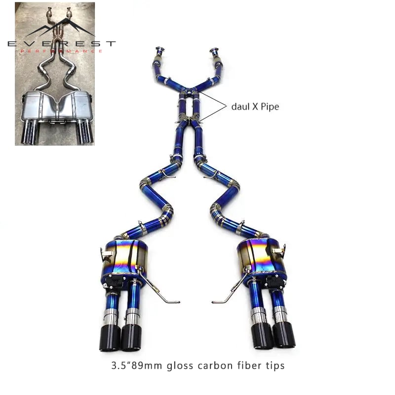 Valvetronic Exhaust for BMW M3 E90 E92 E93 4.0L 2007-2013 Valved Sport Exhaust System With Remote Control