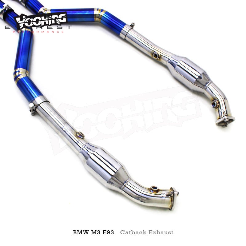 Exhaust Pipe System for BMW M3 E90/E92/E93 4.0L 2007-2013 SS304 Catalytic Downpipes Titanium Vacuum Valve Catback Exhaust